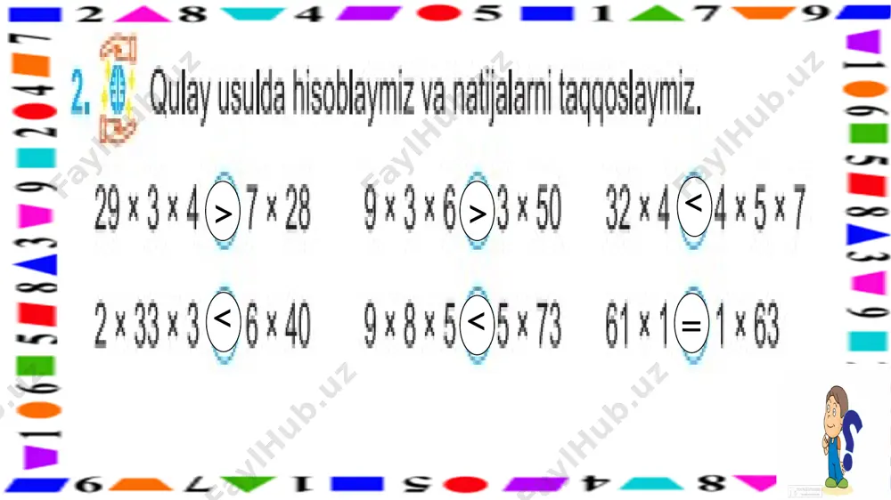 3-s.2xonali sonni 1 xonali songa ko`paytirish.6-m - Page 5