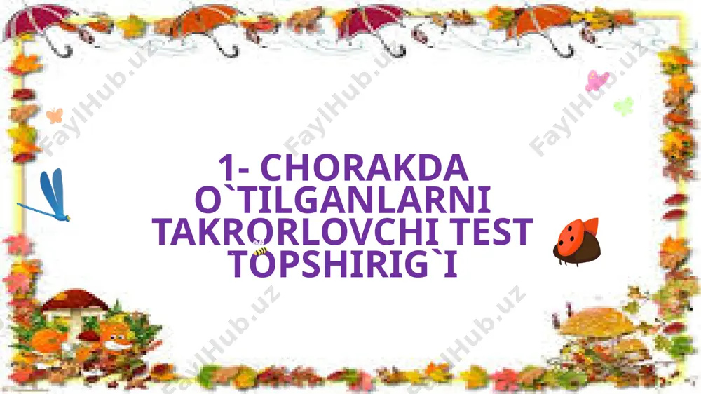 3-sinf.1-chorak davomida o`tilganlarni takrorlovchi test - Page 5