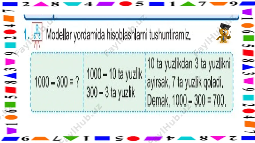 3-sinf.1000 ichida sonlarni ayirish usullari.8-mavzu - Page 5