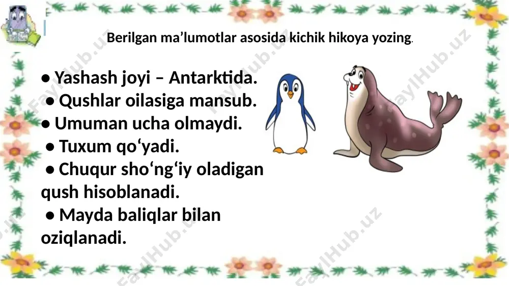 3-sinf.berilgan ma`lumotlar asosida matn yozish.6-mavzu - Page 5