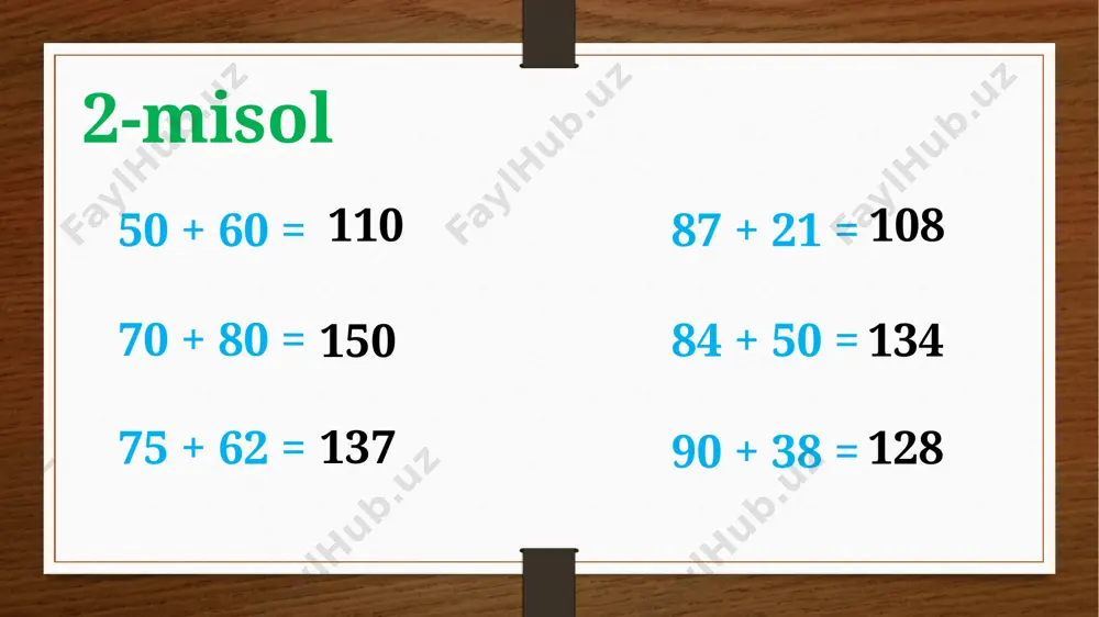 1000 ichida sonlarni qo`shish usullari - Page 5
