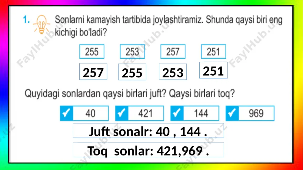 3-sinf.uch xonali sonlarni taqqoslash.12-dars - Page 5