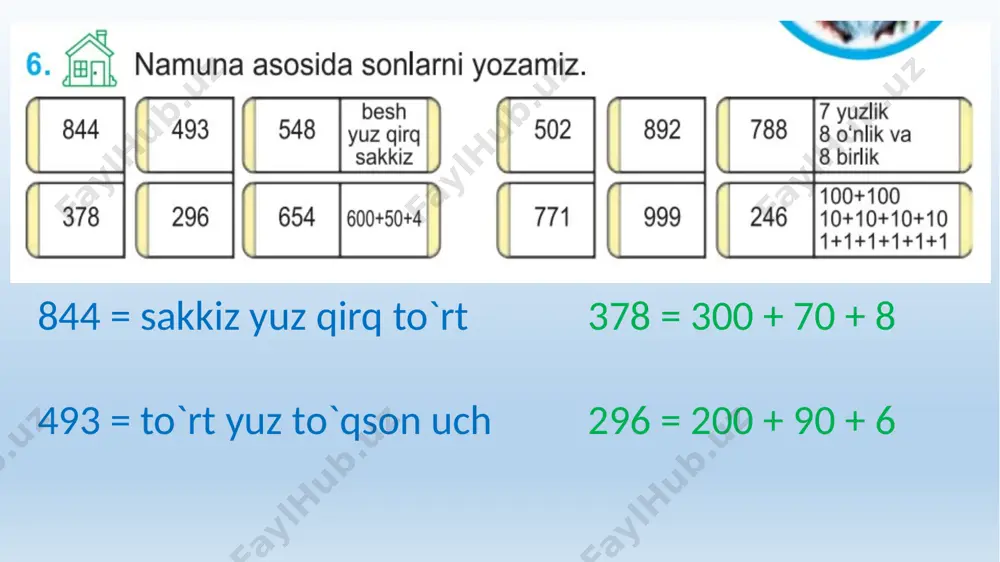 3 xonali sonlarni xona birliklari yig`indisi 3-soat - Page 5