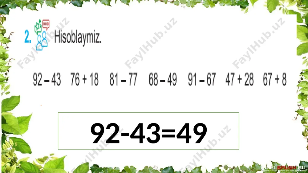 3-sinf.uch xonali sonlar .3-mavzu - Page 5