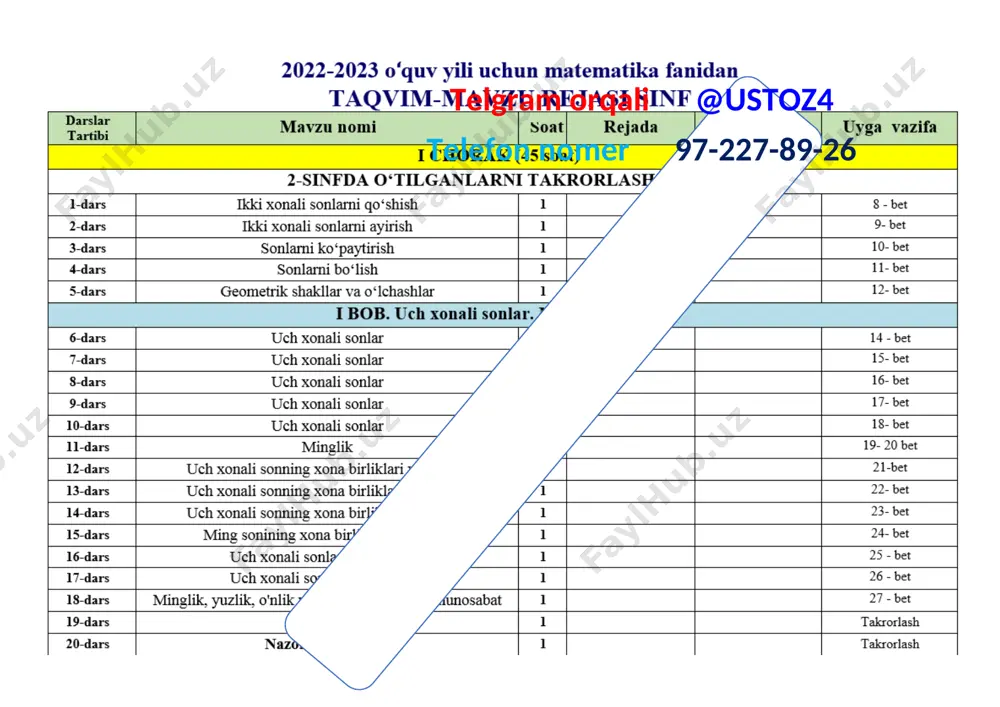 3- sinf iish rejalari 2022-2023 - Page 5