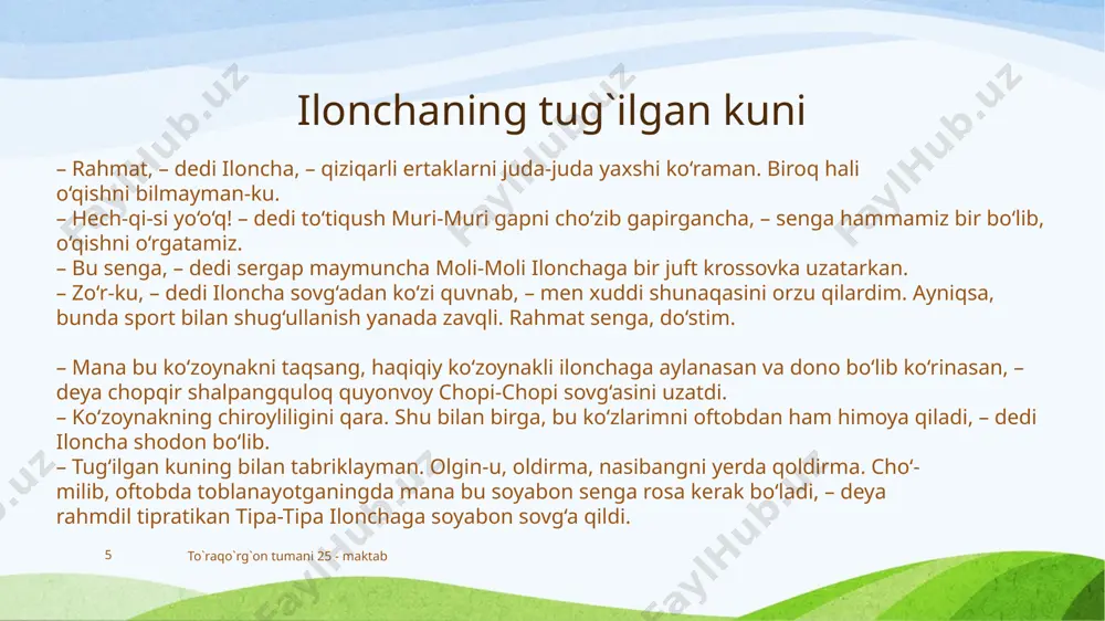 ilochaning tug`ilgan kuni - Page 5