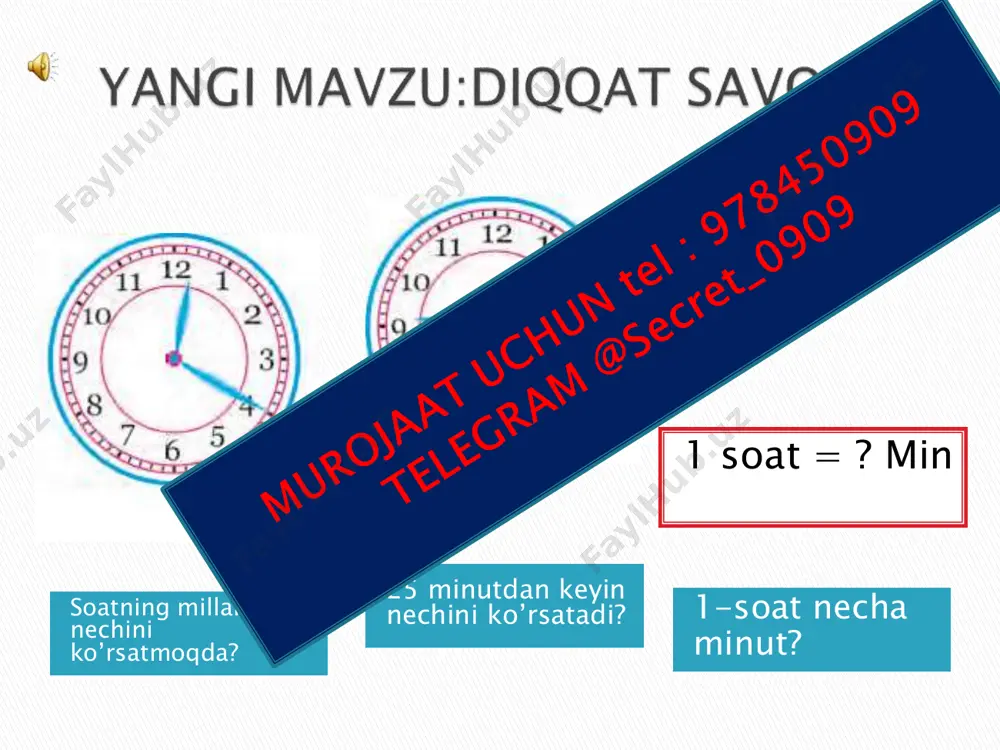 3-sinf matematika 4 chorak vaqt o'lchov birliklari - Page 5