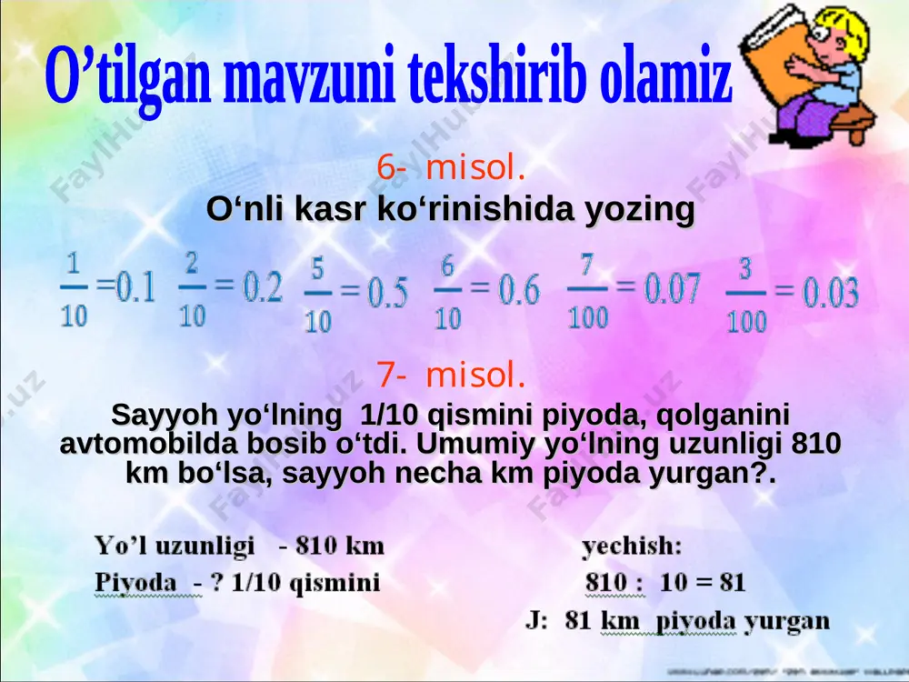 3_sinf_matematika_noto'g'ri_kasrlarni_o'nlik_ko'rinishida_ifodalash - Page 5