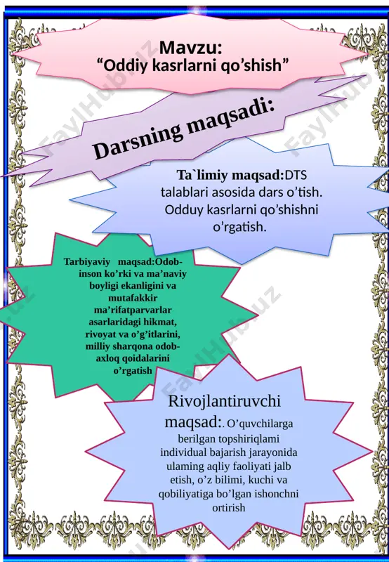 oddiy kasrlarni qo'shish 3-sinf matematika(1) - Page 5