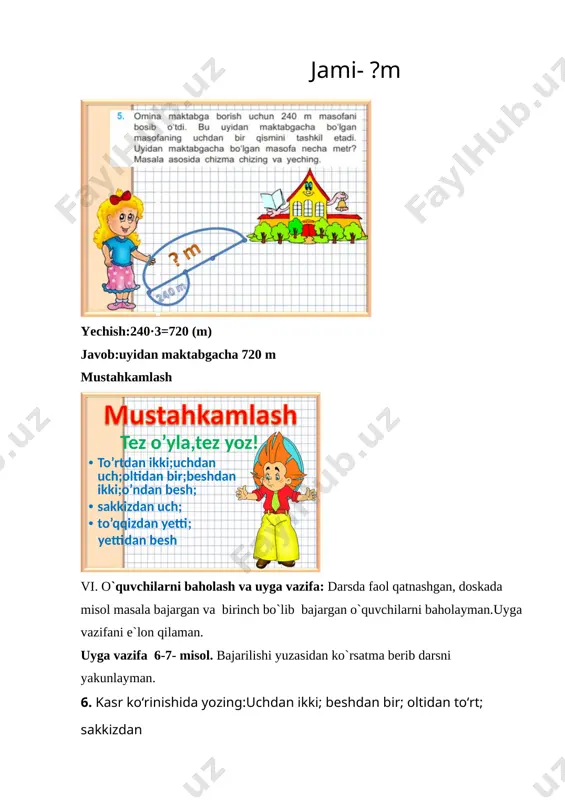 kasr tushunchasi mustahkamlash 2020 - Page 5
