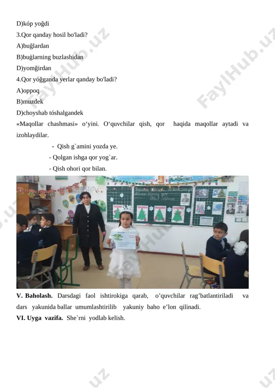 momiq qor. 3-sinf o'qish - Page 5