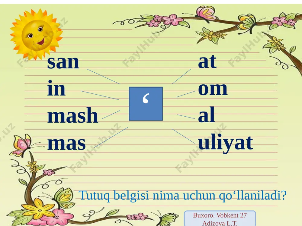 3-sinf. tutuq belgisi. 35-37-mashqlar - Page 5