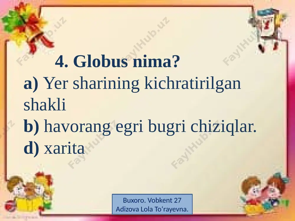 1-chorak. tabiatshunoslik. test - Page 5