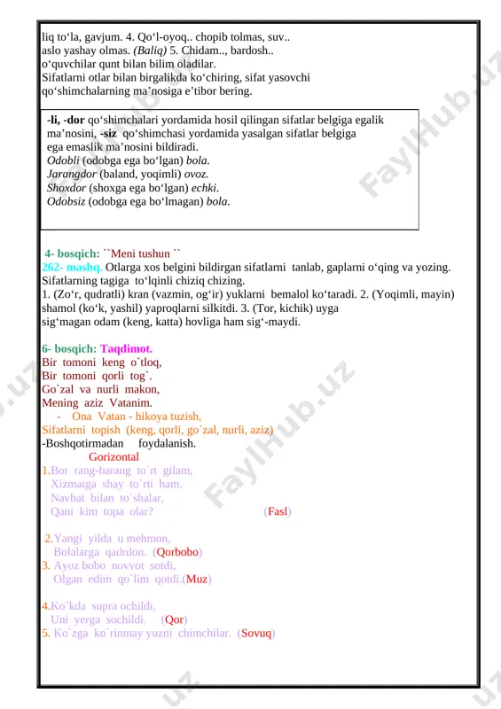 yasama sifatlar 3-sinf - Page 5