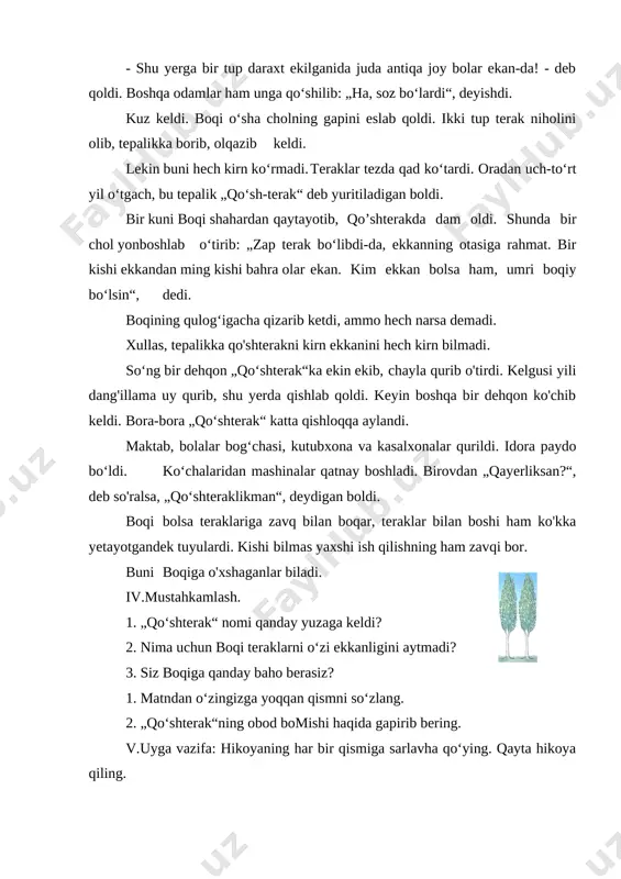 qo'shterak 3-sinf o'qish - Page 5