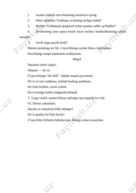 3-sinf do’stlar ochiq dars o'qish - Page 5