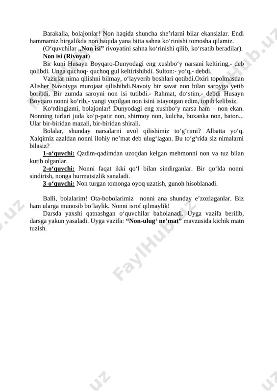 3-sinf odobnoma ochiq dars - Page 5