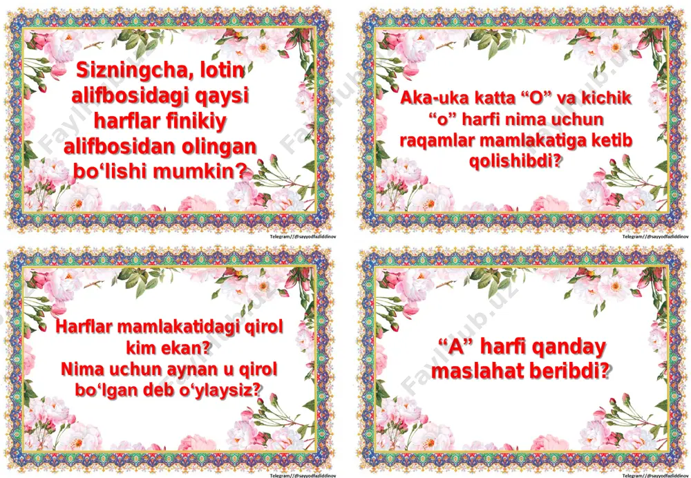 2 sinf 4 chorak ona tili o'qish tarqatmasi - Page 5