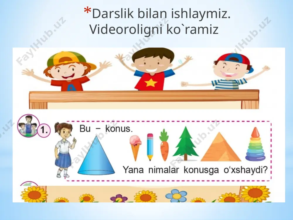 2-sinf matematika ochiq dars fazoviy shakllar - Page 5