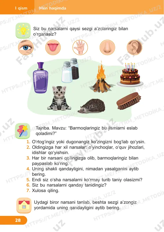 t.m e/tr m_m eto dika _uz /2 htt ps:/ /t.m e/tr m_m eto dika _uz /2 htt ps:/ /t.m e/tr m_m eto dika _uz /2 htt ps:/ /t.m e/tr m_m eto dika _uz /2 men haqimda i qism 31 oʻrtoqlaringiz bilan bu imo-ishoralar qaysi paytda qilinishi haqida gaplashing. bu ishoralar nima degani? azizaning mimikasiga qarab, nima demoqchi boʻlayotganini toping. hayvonlar soʻzlasha olmaydi, lekin ular ham inson bilan oʻzaro muloqot qiladi, his-tuygʻularini, xursandligini yoki gʻazabini bildiradi. oʻzingiz yaxshi koʻrgan biror sheʼrning toʻrt qatorini yod oling. avval bu sheʼrni mimikasiz, imo-ishorasiz oʻqib koʻring. keyin esa mimika va imo-ishoralar bilan oʻqing. qaysi holatda sheʼr qiziqarliroq chiqyapti? htt ps:/ /t.m e/tr m_m eto dika _uz /2 htt ps:/ /t.m e/tr m_m eto dika _uz /2 htt ps:/ /t.m e/tr m_m eto dika _uz /2 htt ps:/ /t.m e/tr m_m eto dika _uz /2 htt ps:/ /t.m e/tr m_m eto dika _uz /2 htt ps:/ …
