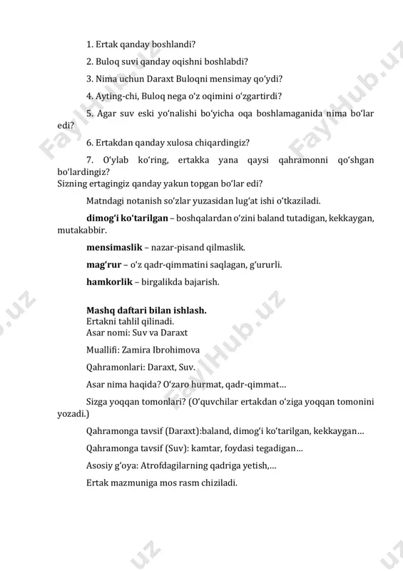 2-sinf o'qish savodxonligi 7-bo'lim. 6-7-dars - Page 5