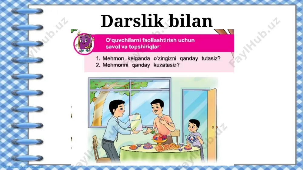 126- dars uyimizga mehmon keldi tarbiya 2- sinf - Page 5