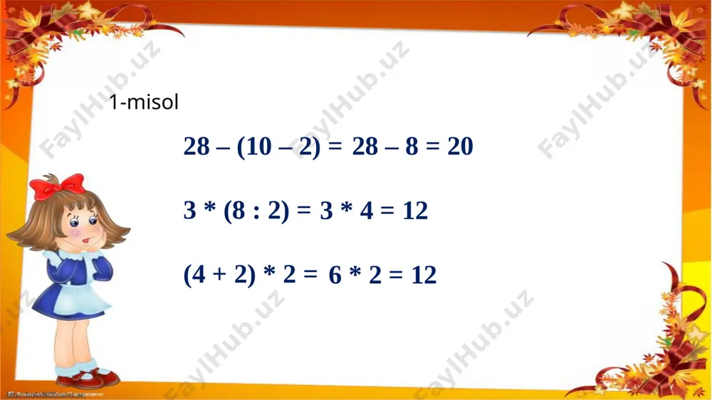 qavsli va qavssiz ifodalar 1-soat - Page 5