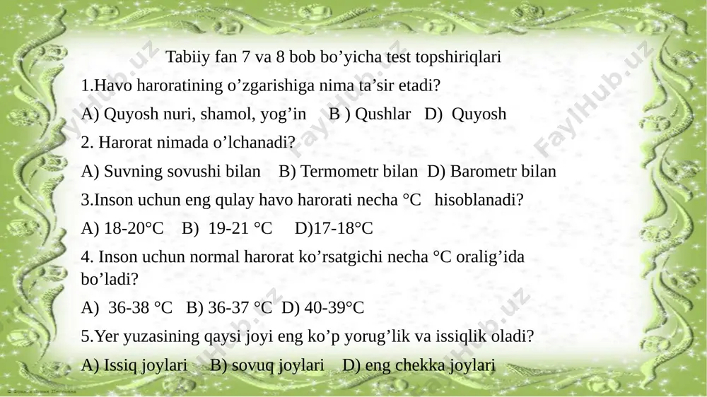 99_dars_t7_8_bob_yuzasidan_test_topshiriqlari_tabiiy_fan_2_sinf - Page 5