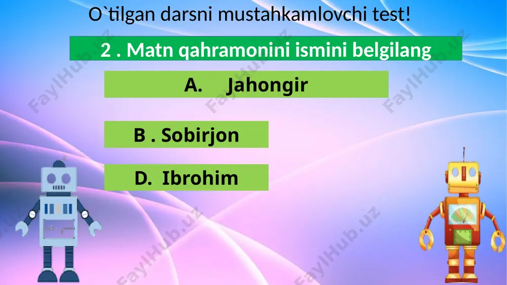 2-sinf.robot ixtiro qilaman.4-dars. - Page 5