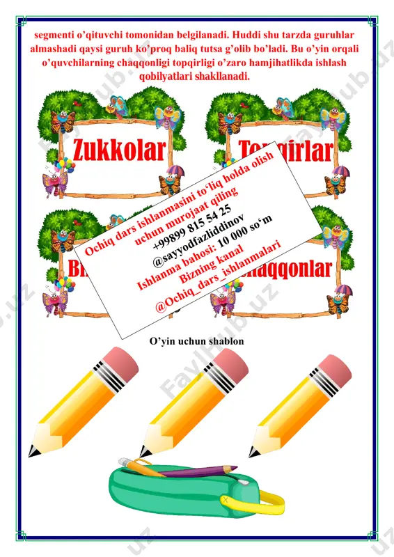 bilan boshqa organizmlar oʻrtasidagi farq ham orta boradi. 1. rasmlarga qarab, bu soatlar necha minutni koʻrsatayotganini aniqlang. ular soatning qanday ulushini koʻrsatyapti? 2. aziza bilan madina daraxtdan ikkita bargni uzib oldi. qaysi bargning uchidagi burchak kengroq? buni qanday bilish mumkin? transportir yordamida o’lchab bilinadi 3. tadqiqot o'tkazing. daftaringizga aylana chizing. uning markazini belgilang. bu aylanani qogʻozdan qirqib oling. aylanadan istalgan ikkita sektorni kesib oling. qaysi sektorning burchagi katta ekanini koʻz bilan chamalab, aniqlang. ikkita burchakni qanday qilib taqqoslash mumkinligini oʻylab ko'ring ikkita burchakni taqqoslash uchun ularni shunday qoʻyish kerakki, uchlari ham, bir burchakning tomoni bilan ikkinchi burchakning tomoni ham ustma-ust tushsin. shunda burchaklarning ikkinchi tomonlari ham ustma-ust tushsa, bu burchaklar teng boʻladi. burchaklarning ikkinchi tomonlari ustma-ust tushmasa, tomoni ikkinchi burchakning ichiga tushib qolgan burchak kichik boʻladi. https://uz.wikipedia.org/w/index.php?title=xloroplast&action=edit&redlink=1 4. burchaklarni koʻz bilan chamalab taqqoslang. harflarni burchaklar kattaliklarining oʻsishi tartibida joylashtiring. hosil boʻlgan so'z bilan rasmdagi barglar orasida qanday umumiylik bor? 5. …