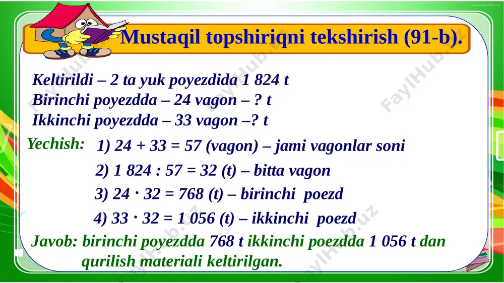 4-sinf matematika 86.takrorlash - Page 5