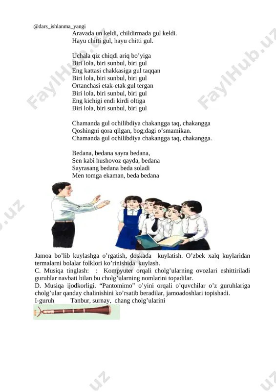 4-sinf musiqa 09.bolalar xalq o'yin-qo'shiqlari+ - Page 5