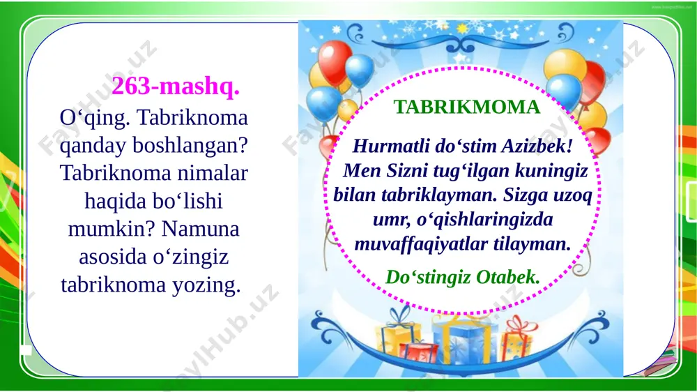 4-sinf.ona tili 263-265- mashq - Page 5