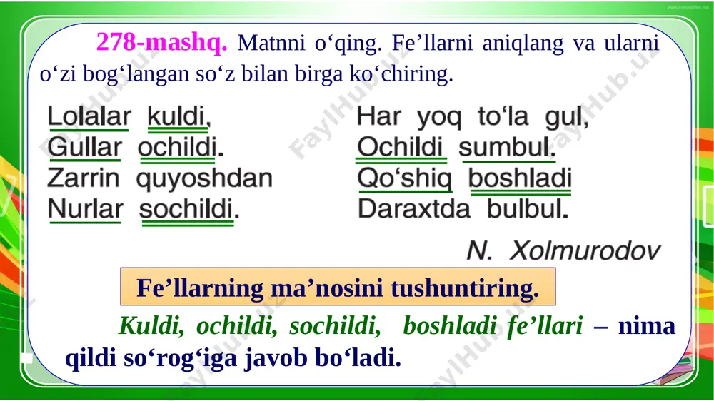 4-sinf.ona tili 278-280- mashq - Page 5