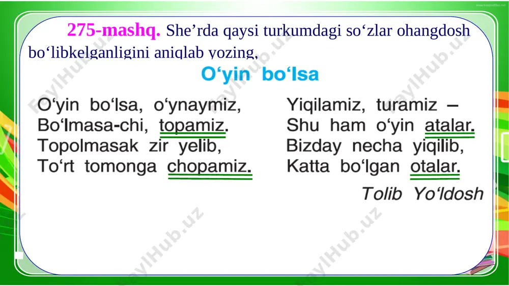 4-sinf.ona tili 275-277- mashq - Page 5