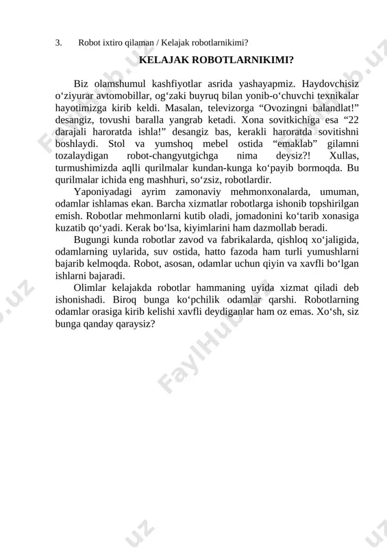 oʻynashim mumkinligi haqida oʻylay boshladim. qoʻlqopim ostidan bilaklarimni ham yopib turadigan mato oʻrab olsam-chi deb oʻylab qoldim. oyim bilan maslahatlashdim. keyin birgalikda bilakka kiyib olinadigan, qoʻlqop ostidan kiyish mumkin boʻlgan bilakqopimni yaratdik. bu voqeaga 28 yil boʻldi. bu narsa hozir ham butun dunyoda sotilayotganidan xursandman. salom, men daniyelman. san’at va qurilish boʻyicha diplom olganimdan keyin odamlarga foyda keltiradigan biror ish bilan shugʻullangim keldi. oʻylab qoldim, odam uchun oʻz uyi boʻlishi baxt. hindistonda yashovchi odamlarning koʻpchiligida esa uy yoʻq. ular daraxt shoxlari va qoplardan uy yasab oʻsha yerda yashashadi. ularning ham oʻz uyi boʻlishini istadim va “worldhaus” kompaniyasiga asos soldim. biz hindiston kabi kambagʻallar koʻp yashaydigan davlatlarda kichkina boʻlsa ham barcha qulayliklarga ega uylar qurishni reja qildik. uylarni elektr bilan ta’minlash uchun quyosh kuchidan foydalandik. uylarni qurish qimmatga tushmas edi. lekin men shunda ham tinchimadim, yirik kompaniyalardan xayriya pullarini yigʻdim. hamma pulni uy va maktab qurishga sarfladik. hozirgacha 150.000 dan ortiq …