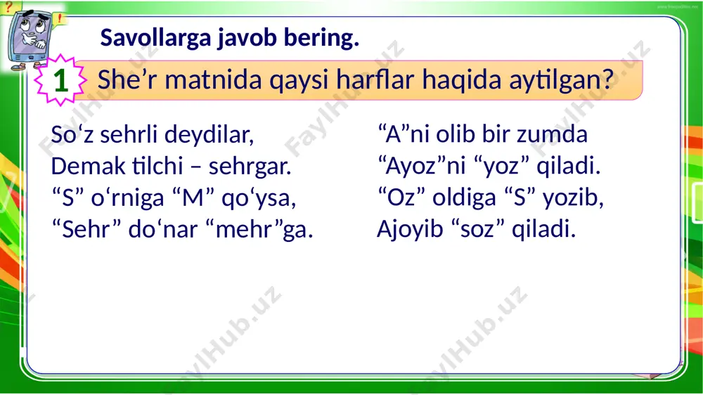 2-sinf.ona tili. 169-dars - Page 5