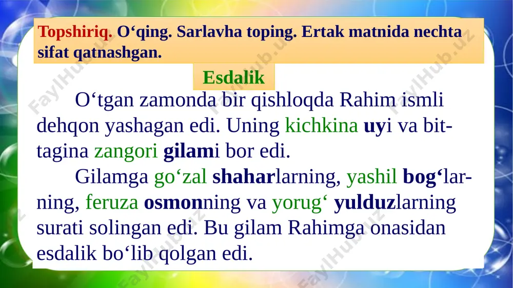 4-sinf.ona tili 208- 210-mashqlar - Page 5