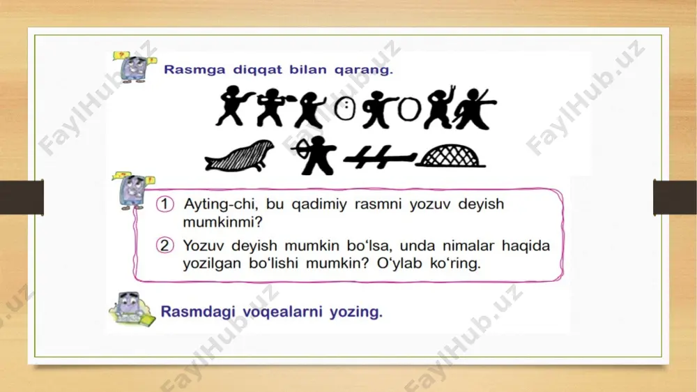 yozuvni kim ixtiro qilgan 1-soat - Page 5
