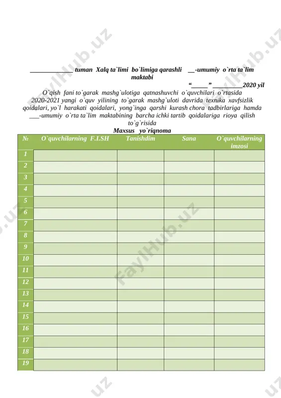 kentda (shahringizda) qanday tarixiy obidalar bor? 3. poytaxtda qanday istirohat bog‘lari bor? 4. shahringizdagi yangiliklar haqida so‘zlab bering. 3- topshiriq. matnni o‘qing, mazmunini so‘zlab bering. biz yashayotgan zamin biz yashayotgan zamin qadimda movarounnahr - ikki daryo oralig‘i deb atalgan. o‘zbekiston yashil vodiylari va qadimiy shaharlari bilan mashhur. bu qadimiy shaharlar sharq durdonalaridir. samarqand, buxoro, xiva, toshkent, farg‘ona kabi shaharlarni ko‘rish uchun har yili ko‘plab sayyohlar kelishadi. [image: ] 2- mashq. matnni o‘qing. savollar tuzing. onam bilan buxoro shahriga mehmonga bordik. xolam menga shaharni ko‘rsatdilar. shaharni piyoda aylandik. shahar o‘zining tarixiy binolari bilan hayron qoldiradi. eski shahardagi minorayi kalon, mir arab madrasasi menga juda yoqadi. ularning naqshlari juda chiroyli va muhtasham. toshkentga qaytganimizdan so‘ng do‘stlarimga taassurotlarim haqida gapirib berdim. lug’at mehmonga - v gosti naqsh – uzor piyoda – peshkom muhtasham – roskoshniy tarixiy - istoricheskiy taassurot - vpechatlenie 4- topshiriq. she’rni ifodali o‘qing. go‘zal toshkent dunyodagi eng go‘zal shahar, unga …