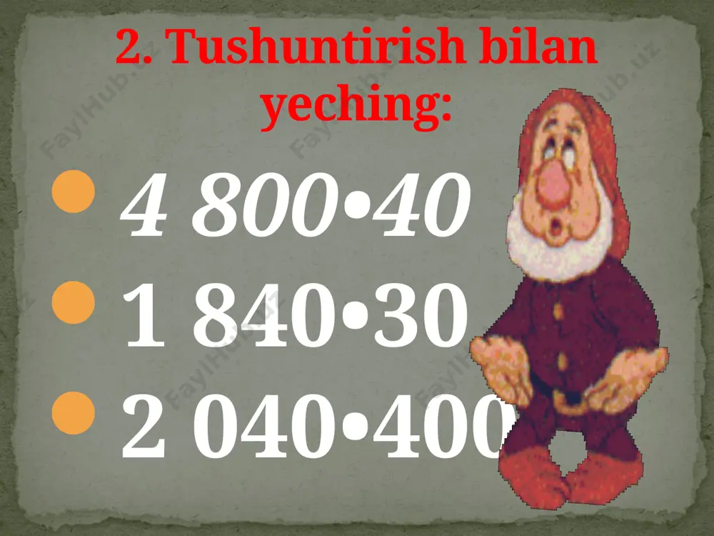 nol bilan tugaydigan ko`pxonali sonlarni ko`paytirish - Page 5