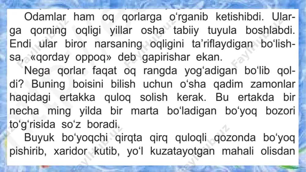 4-sinf o`qish rangin qorlar - Page 5