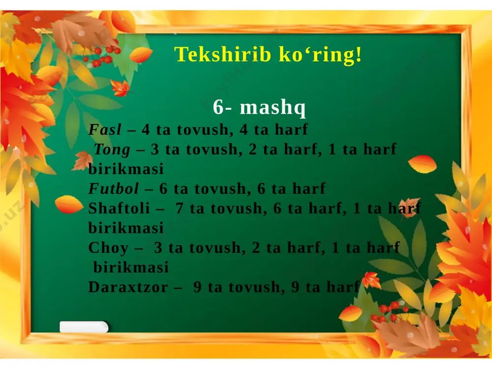 4-sinf ona tili 3-dars - Page 5
