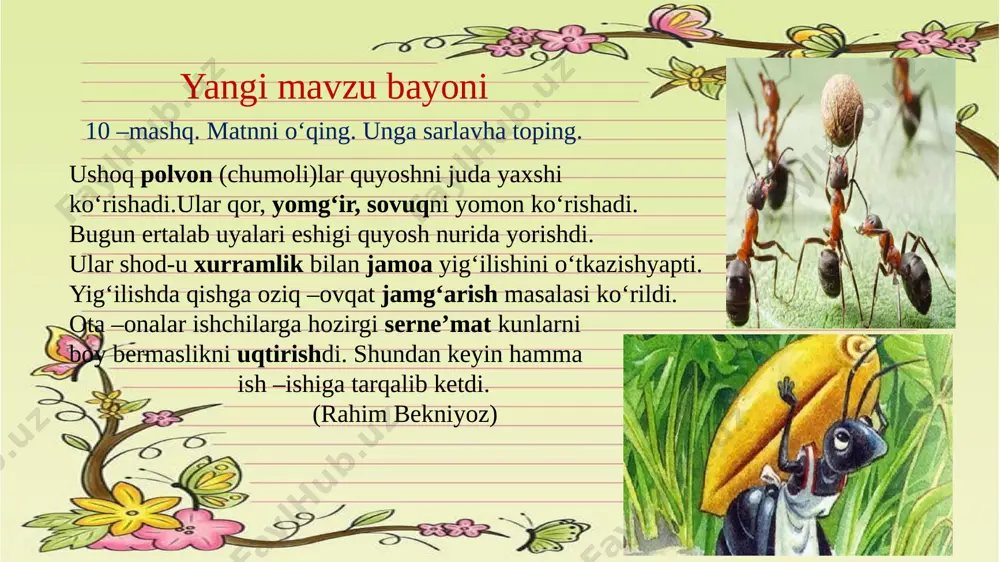 4-sinf ona tili 4-dars - Page 5