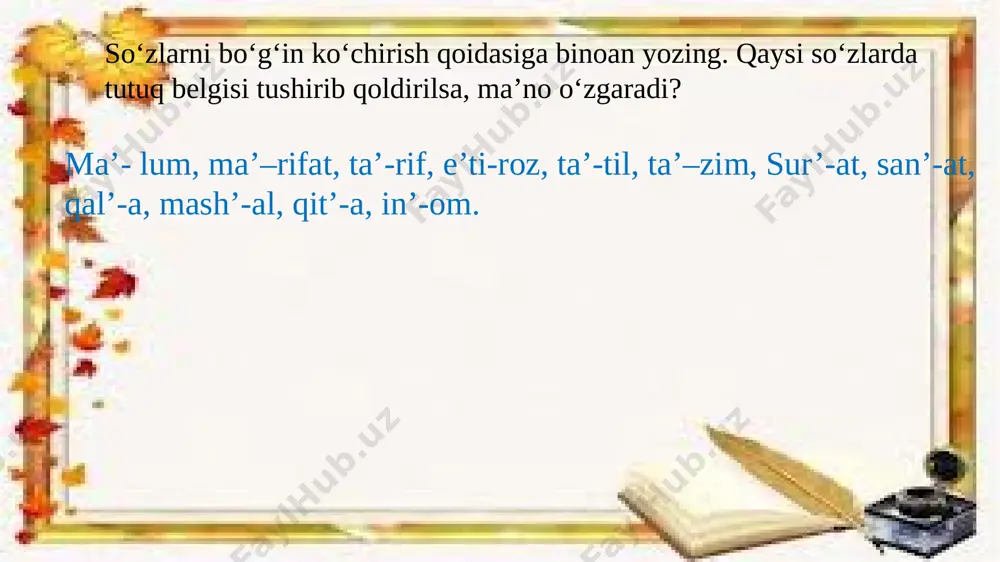 4-sinf ona tili 5-oktabr - Page 5