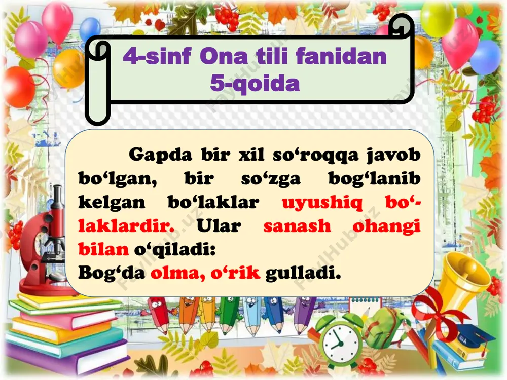 4-sinf ona tili qoidalari - Page 5