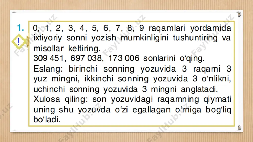 ko‘p xonali sonlarni o‘qish va yozish 2022 - Page 5