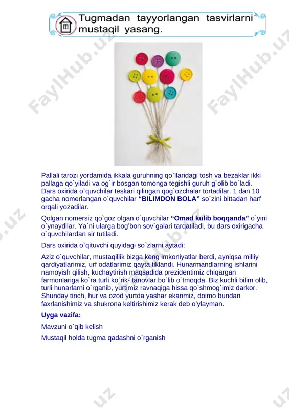 gazlamaga tugmacha qadash 2-sinf 2019 - Page 5
