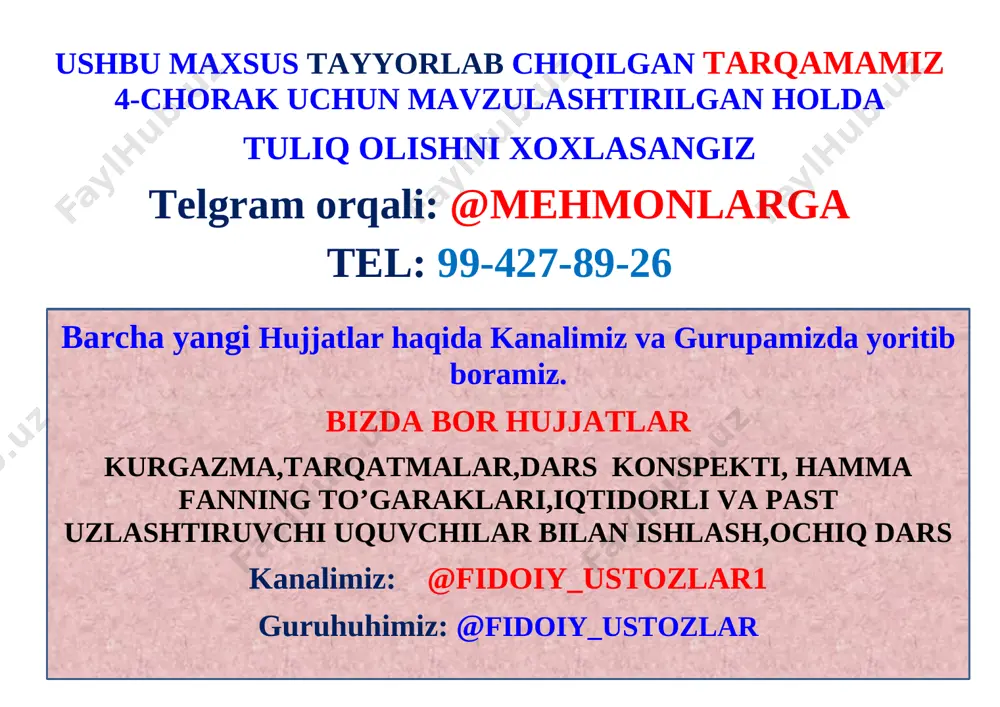 4-chorak 2-ssinf matimatika tarqatma 2021 - Page 5