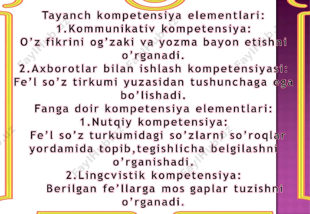 zokirova gulshan.fe'l- so'z turkum 4-sinfi - Page 5